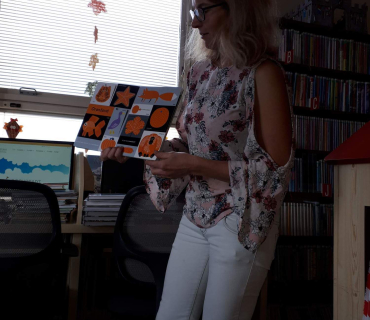 Dvoreček 23.10.2018 - v knihovně