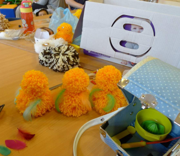 Dvoreček 19.3.2018 tvoření na jarmárek