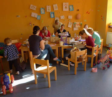 Dvoreček 27.2.2018 tvoření na jarmark