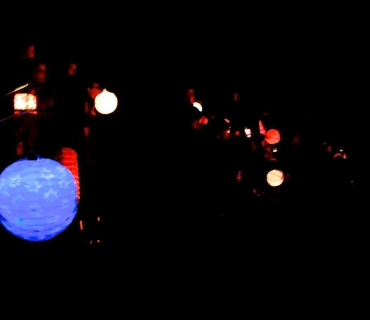 Dvoreček 29.11.2017 průvod světýlek