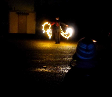 Dvoreček 29.11.2017 průvod světýlek