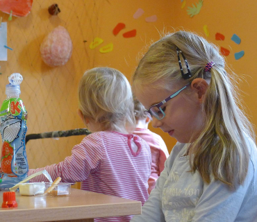 Dvoreček 31.10.2017 tvoření věnců a dýně