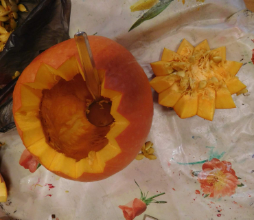 Dvoreček 25.10.2016 - Dýňové vyrábění