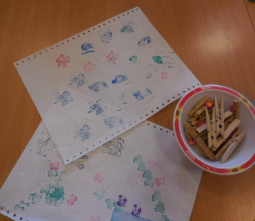 Dvoreček 17.5.2016 Razítkování