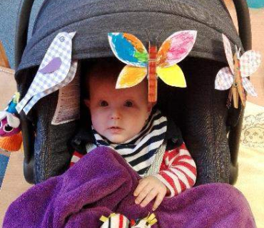 Dvoreček 2.2.2016 ozdoby na záclony