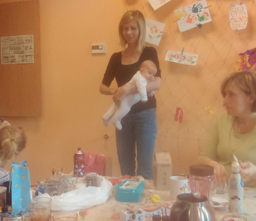 Dvoreček 20.10.2015 Kreslení na sklo