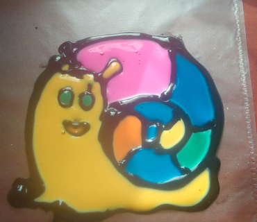 Dvoreček 20.10.2015 Kreslení na sklo