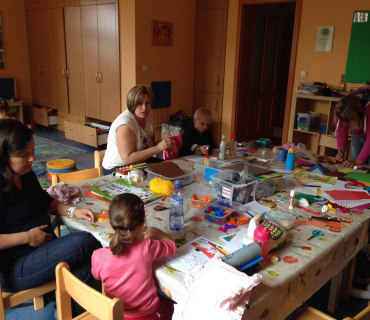 Dvoreček 29.9.2015 Podzimní výzdoba oken