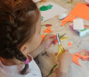 Dvoreček 15.9.2015 Otisky rukou a nohou