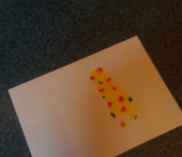 Dvoreček 15.9.2015 Otisky rukou a nohou