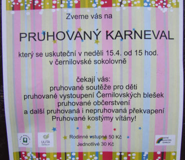 PRUHOVANÝ KARNEVAL 15.4.2012 Sokolovna - foto Jana Ž