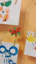 Dvoreček 2.2.2016 ozdoby na záclony