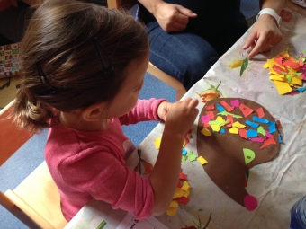 Dvoreček 29.9.2015 Podzimní výzdoba oken