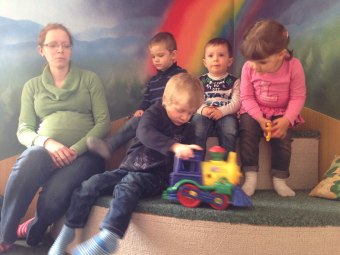 Dvoreček 29.3.2016 návštěva knihovny