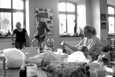 Dvoreček 31.10.2017 tvoření věnců a dýně